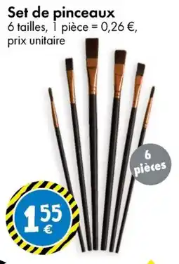 TEDi Set de pinceaux aanbieding