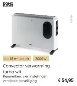Multi bazar Convector verwarming turbo wit aanbieding