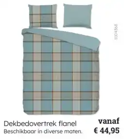Multi bazar Dekbedovertrek flanel aanbieding