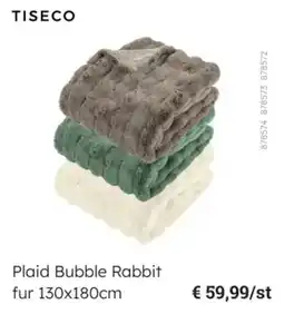 Multi bazar Plaid Bubble Rabbit fur aanbieding