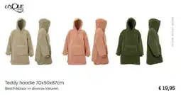 Multi bazar Teddy hoodie aanbieding