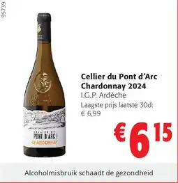 Colruyt Cellier du Pont dāArc Chardonnay 2024 aanbieding