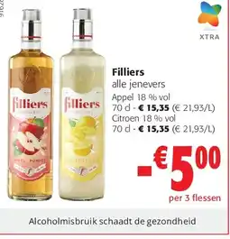 Colruyt Filliers Appel 18 % vol 70 cl aanbieding