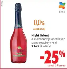 Colruyt Night Orient Mojito Strawberry 75 cl aanbieding
