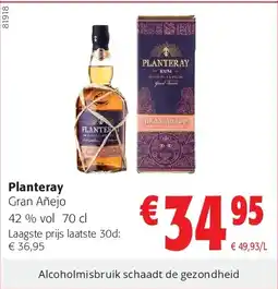 Colruyt Planteray Gran AƱejo 42 % vol 70 cl aanbieding