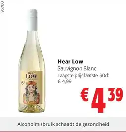 Colruyt Hear Low Sauvignon Blanc aanbieding