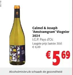 Colruyt Calmel & Joseph ‘Amstramgram’ Viognier 2024 aanbieding
