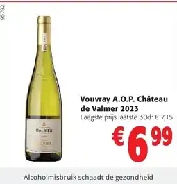 Colruyt Vouvray A.O.P. Château de Valmer 2023 aanbieding