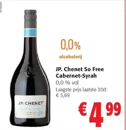 Colruyt JP. Chenet So Free Cabernet-Syrah aanbieding