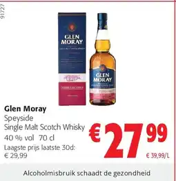 Colruyt Glen Moray Speyside Single Malt Scotch Whisky 40 % vol 70 cl aanbieding