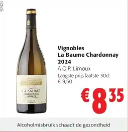 Colruyt Vignobles La Baume Chardonnay 2024 aanbieding