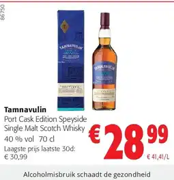 Colruyt Tamnavulin Port Cask Edition Speyside Single Malt Scotch Whisky 40 % vol 70 cl aanbieding