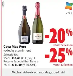 Colruyt Cava Mas Pere Selecció Brut 75 cl aanbieding