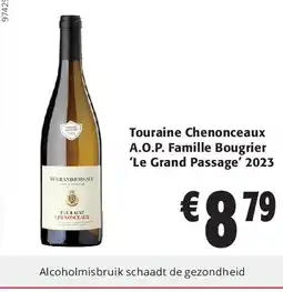 Colruyt Touraine Chenonceaux A.O.P. Famille Bougrier ‘Le Grand Passage’ 2023 aanbieding