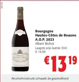 Colruyt Bourgogne Hautes-Côtes de Beaune A.O.P. 2023 aanbieding