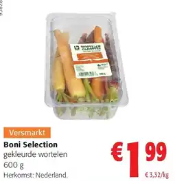 Colruyt Boni Selection gekleurde wortelen 600 g aanbieding