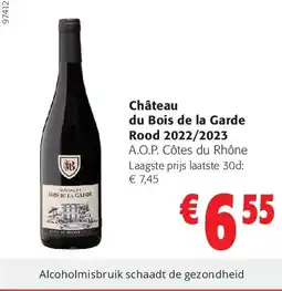 Colruyt Château du Bois de la Garde Rood 2022/2023 aanbieding