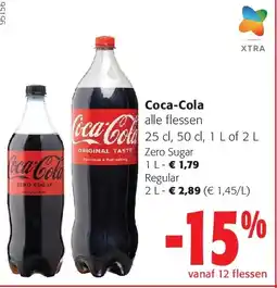 Colruyt Coca-Cola Zero Sugar 1 L aanbieding