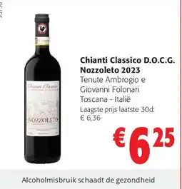 Colruyt Chianti Classico D.O.C.G. Nozzoleto 2023 aanbieding