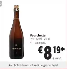 Colruyt ourchette 7,5 % vol 75 cl aanbieding