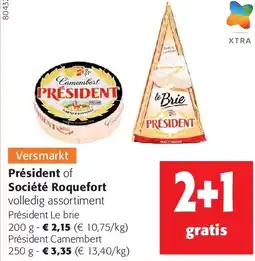 Colruyt PrƩsident Le brie 200 g aanbieding