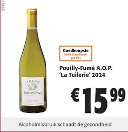 Colruyt Pouilly-FumĆ© A.O.P. āLa Tuilerieā 2024 aanbieding