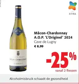 Colruyt Mâcon-Chardonnay A.O.P. ‘L’Originel’ 2024 aanbieding