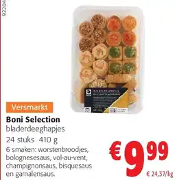 Colruyt Boni Selection bladerdeeghapjes 24 stuks aanbieding