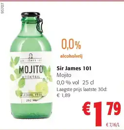 Colruyt Sir James 101 Mojito aanbieding