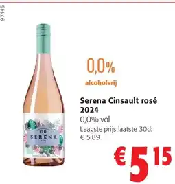 Colruyt Serena Cinsault rosƩ 2024 aanbieding