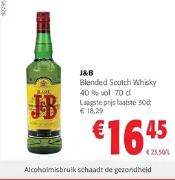 Colruyt J&B Blended Scotch Whisky aanbieding