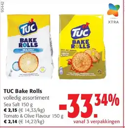 Colruyt TUC Bake Rolls Sea Salt 150 g aanbieding