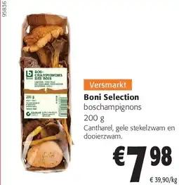 Colruyt Boni Selection boschampignons 200 aanbieding