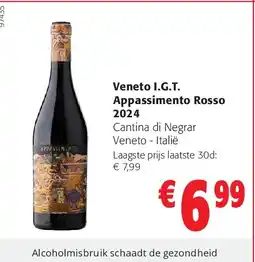 Colruyt Veneto I.G.T. Appassimento Rosso 2024 aanbieding