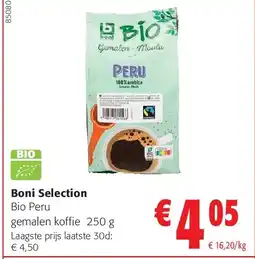 Colruyt Boni Selection gemalen koffie 250 g aanbieding