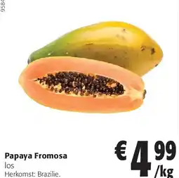Colruyt Papaya Fromosa aanbieding