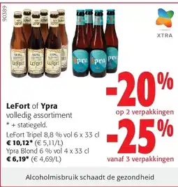 Colruyt LeFort Tripel 8,8 % vol 6 x 33 cl aanbieding