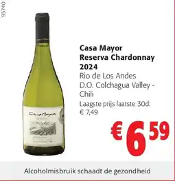 Colruyt Casa Mayor Reserva Chardonnay 2024 aanbieding