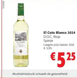 Colruyt El Coto Blanco 2024 aanbieding