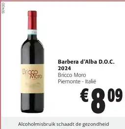Colruyt Barbera d’Alba D.O.C. 2024 aanbieding