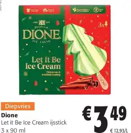 Colruyt Dione Let it Be Ice Cream ijsstick aanbieding