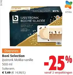 Colruyt Boni Selection ijsstronk Mokka-vanille 500 ml aanbieding