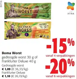 Colruyt Boma Worst Gedroogde worst aanbieding