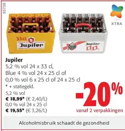 Colruyt Jupiler 5,2 % vol aanbieding