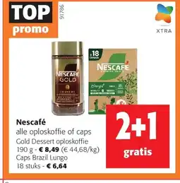 Colruyt Nescafé Gold Dessert oploskoffie 190 g aanbieding