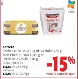 Colruyt Ferrero Rocher 30 stuks aanbieding