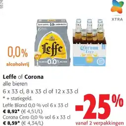 Colruyt Leffe Blond 0,0 % vol 6 x 33 cl aanbieding