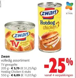 Colruyt Zwan TV gevogelte 205 g aanbieding