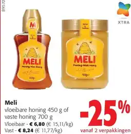 Colruyt Meli vaste honing 700 g aanbieding