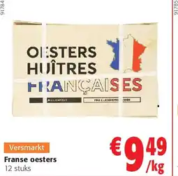 Colruyt Franse oesters aanbieding